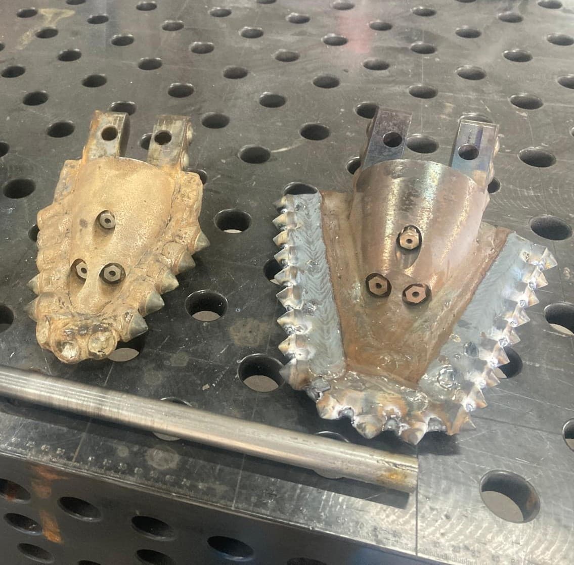 Equipment before and after refurbishment